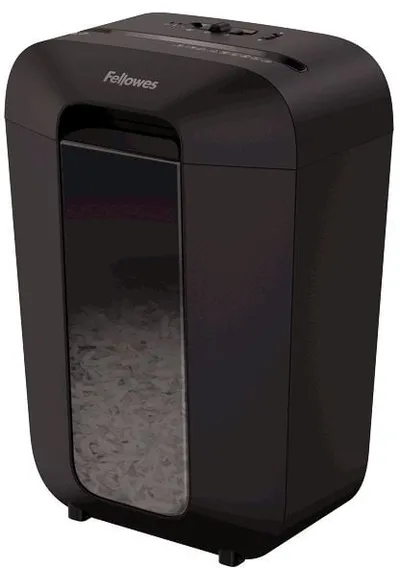 Fellowes Шредер PowerShred LX70 FS-44075(01), черный {DIN P-4, 4х37мм, 11 лст., 18 лтр., уничт.: скрепки,скобы,карты}