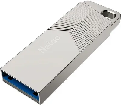USB накопитель Netac - UM1, USB Type A (USB 3.2 Gen 1), 64 ГБ, цвет серебристый, NT03UM1N-064G-32PN