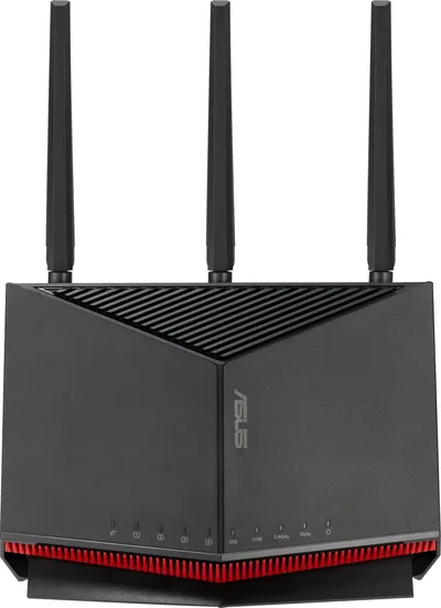 ASUS <RT-BE86U> BE6800 Dual-Band WiFi 7 Router (3UTP 2.5Gbps,  2WAN,  802.11a/b/g/n/ac/ax/be,  USB3.2, USB2.0)