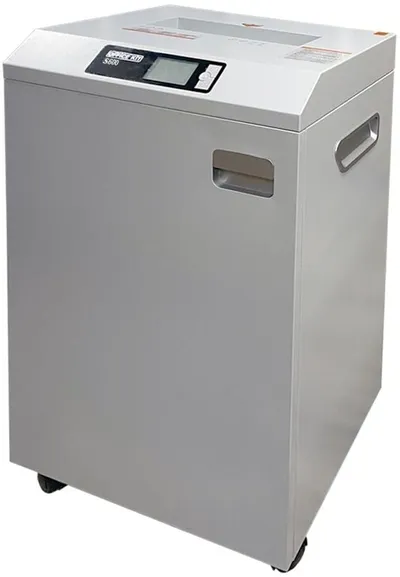 OK3900S600 Шредер Office Kit S600 3,9 серый (секр.Р-2) ленты 40лист. 60лтр. скрепки  скобы пл.карты CD