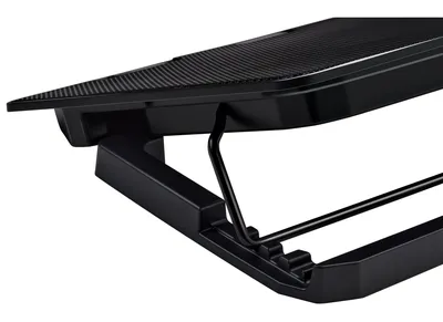 <076525> Подставка для ноутбука 15" BURO LCP156H (металл. сетка, 2*1400 об/мин, 21дБ, LED-подсветка) черный [BU-LCP156-B214H]