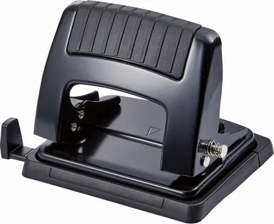 Дырокол Kw-Trio 09165BLACK макс.:20лист. металл черный отв.:2 с линейкой