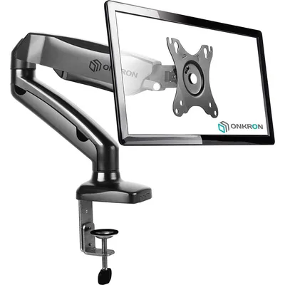 ONKRON Крепление для монитора ONKRON G80 чёрный, для 13"-32", наклон 90°, поворот 360°, нагрузка до 8 кг, расстояние до стола 0-470 мм