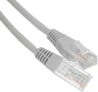 Патч-корд Lanmaster TWT-45-45-1.5-GY UTP RJ-45 вил.-вилка RJ-45 кат.5E  1.5м  серый  ПВХ (уп.:1шт)