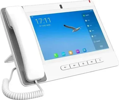 A320 White Fanvil Android 9.0 Built-in Adjustable 8MP Camera with a Privacy  Cover10-party  Audio  Conference,3-party Vide