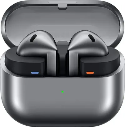 Samsung Гарнитура вкладыши Galaxy Buds 3 серебристый беспроводные bluetooth в ушной раковине
