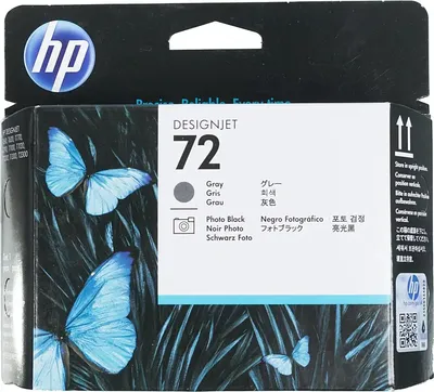 Печатающая головка HP 72 Gray and Photo Black для Designjet T610/T620/T770/T795/T790/T1100/T1120/T1200/T1300/T2300 ( C9380A )