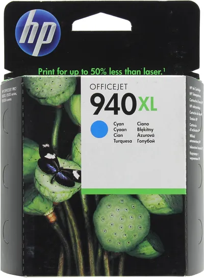 Картридж HP C4907AE (№940XL) Cyan для HP Officejet Pro 8000/8500/8500A  (повышенной  ёмкости)