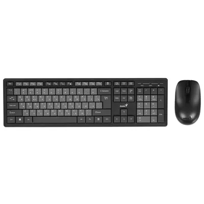 Клавиатура + мышь Genius Smart KM-8200 (Dual color) {USB,1 мини-ресивер на оба устройства,104 кл кнопка SmartGenius,  мембранная,800-1600 DPI} [31340003421]