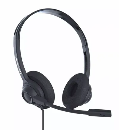 Гарнитура проводная ACCUTONE UB220 (HD звук, шумоподавление, USB) (ZE-UB220-RU)