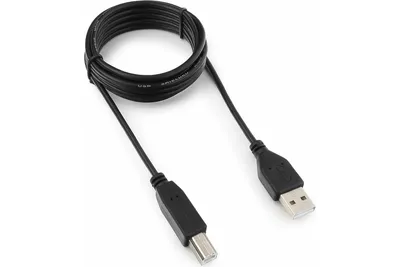 USB кабель Гарнизон, USB Type B (M) -> USB Type A (M), USB 2.0, 480 Мб/с, 1.8 м, GCC-USB2-AMBM-1.8M