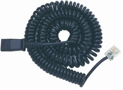 Plantronics PL-U10P, витой шнур с QD для подключения гарнитур Н-серии RJ-22 к телефону 27190-01