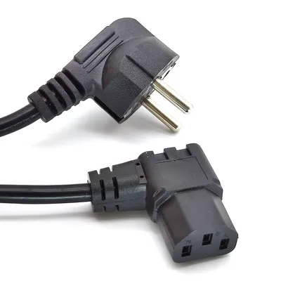 TLK Кабель питания CEE 7/7 евровилка с заземл./ разъем C19 IEC 60320 3х1.5кв.мм 250В 16А 1.8м черн.TLK-PCC16-018