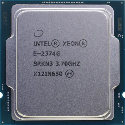 Процессор Intel, Xeon E-2374G, 3700МГц, 4C/8T, LGA 1200, 8MB, TDP-80Вт, Oem, CM8070804495216