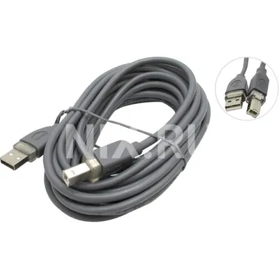 Кабель USB Hama H-45023, USB 2.0 A-B, 5 м