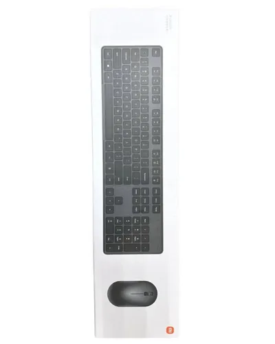 набор Xiaomi Wireless keyboard and Mouse COMBO 2 черный беспроводной АНГЛ. РАСКЛАДКА + RU наклейки