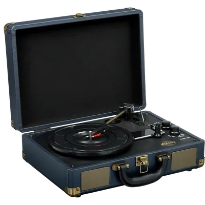 Проигрыватель для винила/ Виниловый проигрыватель RITMIX LP-160B Тёмно-синий