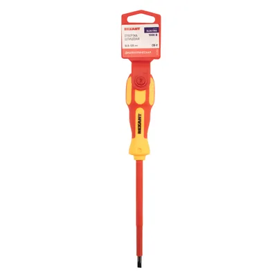 Отвертка Rexant 12-4713, SL5x125мм, диэлектрическая, до 1000В