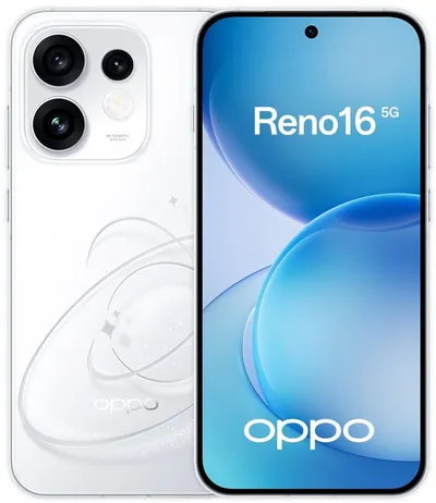 Смартфон Oppo CPH2865 Reno16 5G 256Gb 12Gb фиолетовый моноблок 3G 4G 2Sim 6.32" 1216x2640 Android 16 50Mpix 802.11 a/b/g/n/ac/ax NFC GPS Protect
