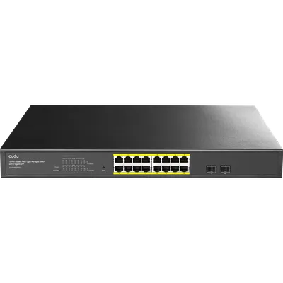 Коммутатор Cudy GS1016EPS2, 16×1GbE PoE+ 200W, 2×SFP, управляемый