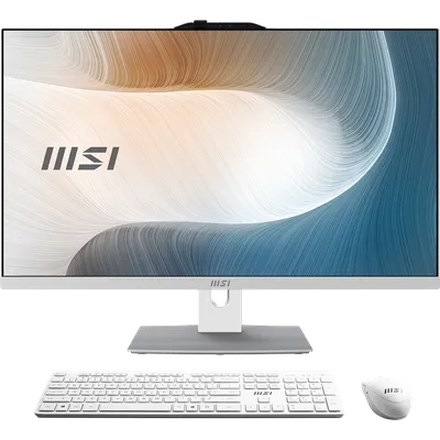 Моноблок MSI Modern AM272P 1M-1468XRU 27"(1920x1080 IPS)/Intel Core 5 120U(1.4Ghz)/16384Mb/512PCISSDGb/noDVD/Int:Intel® Graphics/Cam/BT/WiFi/war 1y/7.5kg/White/noOS + Wireless KB+M