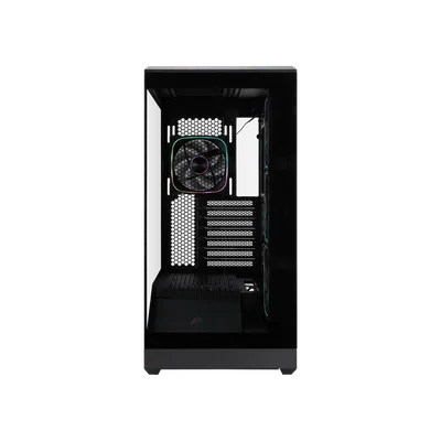 Корпус 1STPLAYER GM7 ARGB, ATX, Midi-Tower, черный, без БП (GM7-BK-3FN7R-1FN7)