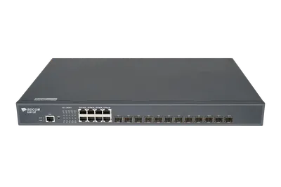 Управляемый коммутатор уровня 3 BDCOM S5612E-2AC, 8x 10/100/1000Base-T, 12x 1/10GE SFP+, 2 встроенных блока питания ~220V AC