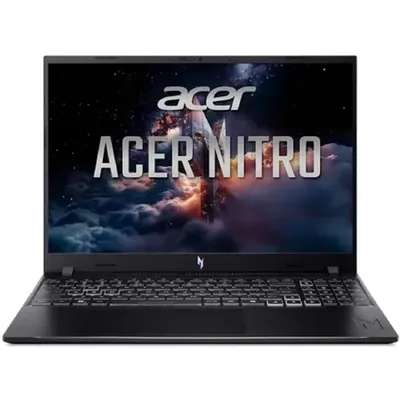 Ноутбук Acer Nitro V 16S ANV16-I31-71BH, 16" (2560x1600) IPS 165 Гц/Intel Core 7 240H/16 ГБ DDR5/512 ГБ SSD/NVIDIA GeForce RTX 5060 для ноутбуков (8 Гб)/Без системы, Черный (NH.U5CCD.002)