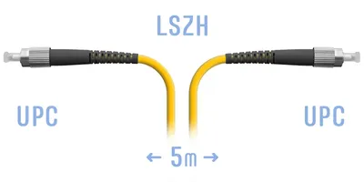 Патч-корд оптический SNR, FC/UPC SM, 5м (SNR-PC-FC/UPC-5m)