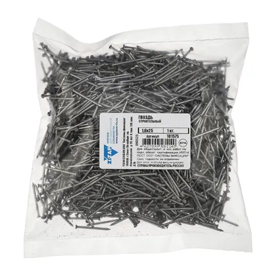 Гвоздь строительный Тех-КРЕП 101575, 1,6×25, 1кг