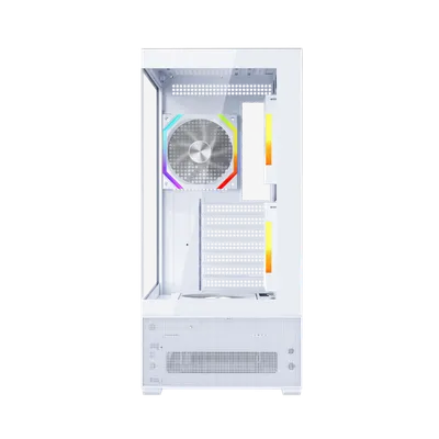 Корпус 1stPlayer CV7-WH-2FAR-W-2FH7R-W-1FH7-W, ATX, ARGB, белый
