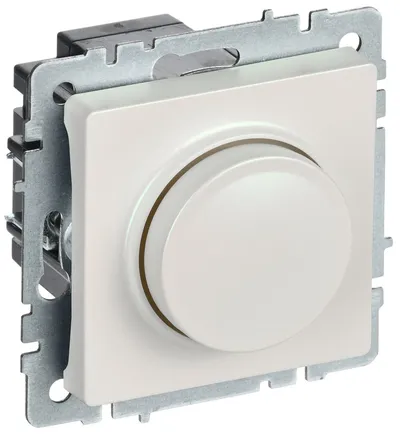 Светорегулятор IEK BR-D20-0600-K36, поворотно-нажимной, 600 Вт, жемчуг