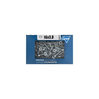 Шуруп Тех-КРЕП 102161, универсальный, 3×16, потайная, 500шт