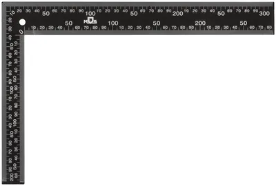 Угольник столярный FIT 19614М, цельнометаллический, 200×300 мм