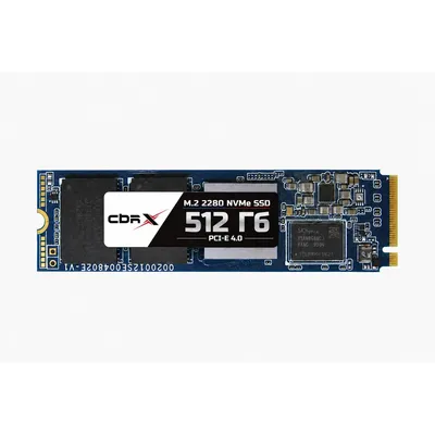 SSD CBR SSD-512Gb-M.2-X26, 512ГБ, M.2 2280, PCIe 4.0, 7000/5400МБ/с