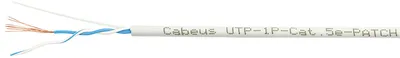 Кабель Cabeus UTP-1P-Cat.5e-PATCH, 1 пара, Cat.5e, AWG24, серый