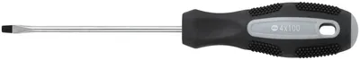 Отвертка FIT Мастер 53782, SL4×100 мм, CrV, магнитный наконечник