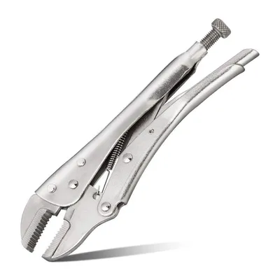 Клещи зажимные Deli DL109010, 220мм, ход 65мм, Cr-V