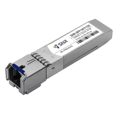 SNR SNR-SFP-W17-120 Одноволоконный модуль, SFP WDM 1000Base-BX, разъем SC, рабочая длина волны Tx/Rx: 1510/1570нм, дальность до 120км (28dB), с поддержкой функции DDM