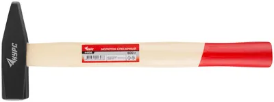 Молоток FIT 44106, слесарный, 600г, деревянная ручка