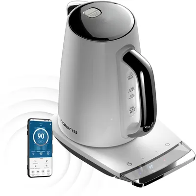 Чайник электрический Polaris PWK 1755CAD, 1.7л, 2150Вт, Wi-Fi, белый