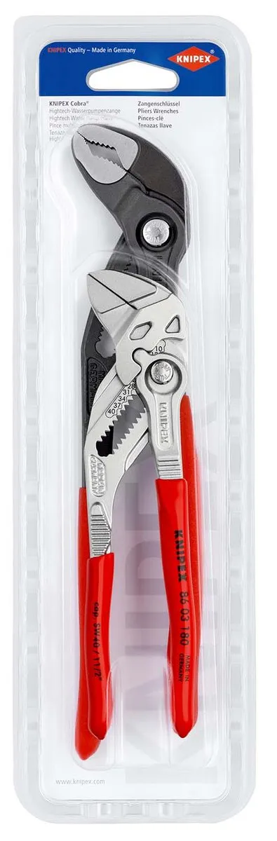 Набор Knipex KN-003120V03, ключ клещевой и COBRA, 2 предмета