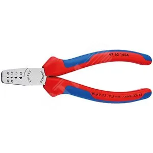Пресс-клещи Knipex KN-9762145A, 4 гнезда, 0.25-2.5 мм, L=145 мм