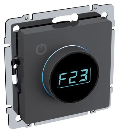 Термостат IEK BR-RT11-K53 BRITE, электронный, с индикацией, 16А, графит