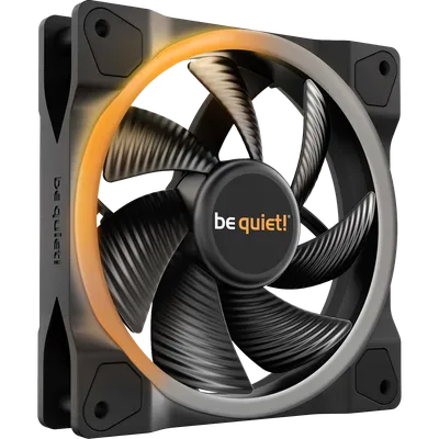 BL072 - Вентилятор для компьютерного корпуса, Bequiet!, Light Wings, BL072, 120мм Light Wings PWM, ARGB LED, 1700 об.мин, 41.5/70.5 CFM, 20.6 dB(A), 4-pin PWM/3-pin ARGB, 120 x 120 x 25мм, Чёрный
