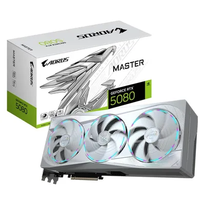 Видеокарта Gigabyte PCI-E 5.0 GV-N5080AORUSM ICE-16GD 1.0 NVIDIA GeForce RTX 5080 16Gb 256bit GDDR7 2805/30000 HDMIx1 DPx3 HDCP Ret