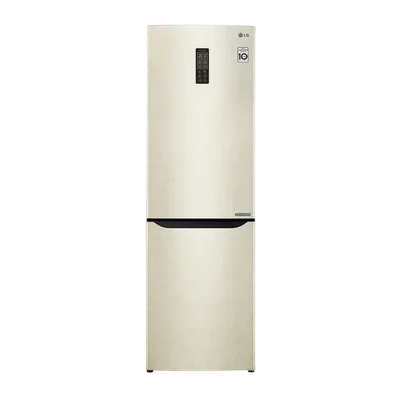Холодильник LG, отдельностоящий, ВхШхГ 1907х595х655 мм, объем 302 (223+79) л, внешний LED дисплей, Total No Frost, LED освещение, зона свежести, Multi Air Flow, инверторный компрессор, энергоэффективность А+, цвет бежевый