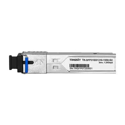 SFP-модуль Trassir TR-SFP31SS1310-1550-SC, 1.25Гбит/с, BiDi