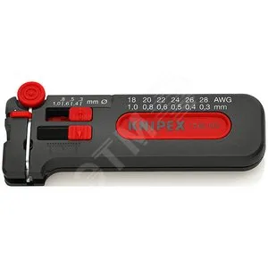 Мини-стриппер Knipex KN-1280100SB, 0.3-1мм², 100мм