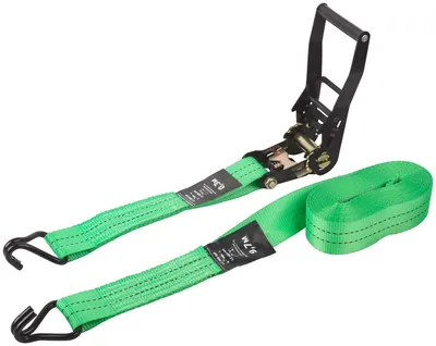 Ремень для крепления груза FIT 64929, храповый механизм 230 мм, 50 мм×10 м, 2000/4000 кг